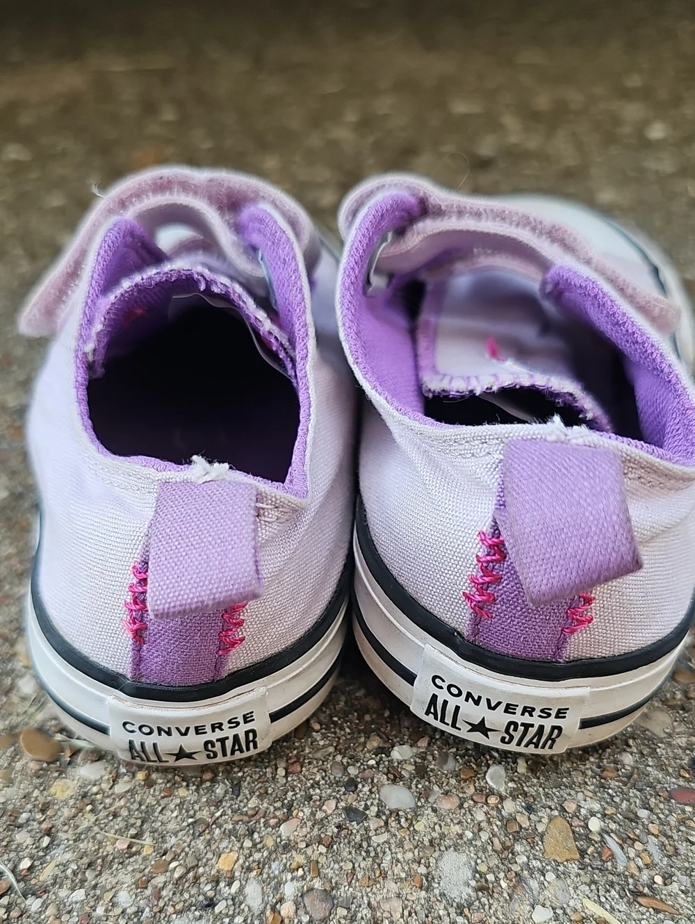 Converse Chuck Taylor All Star Lilac Purple Two Strap Sneakers Baby Toddler 7